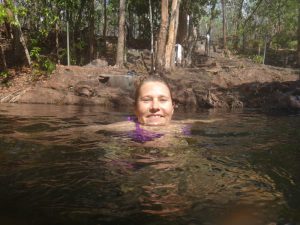 20141021-Buley rockhol Marieke zwemt